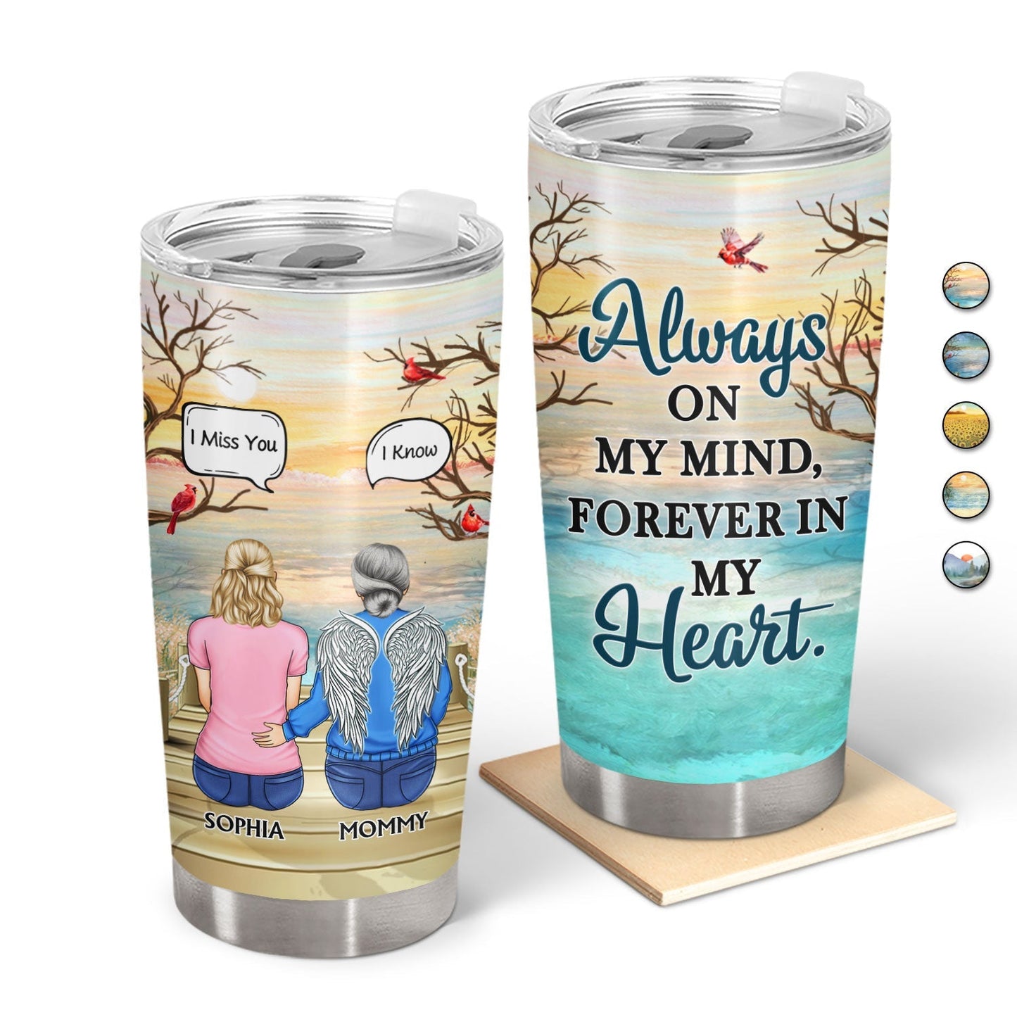 I Miss You I Know — Custom Memorial Tumbler for Family & Friends