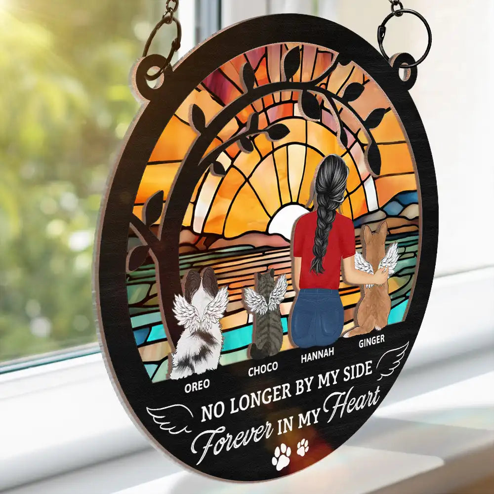 Your Memories Are The Light": Personalized Pet Memorial For Loved One Suncatcher Ornament