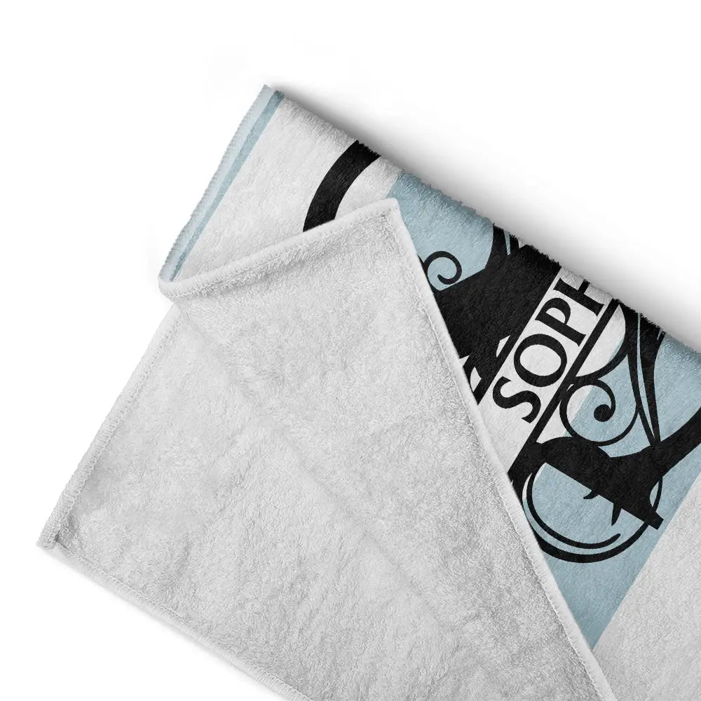 Personalized Beach Towel: 'Summer Is Calling' Custom Monogram for Her