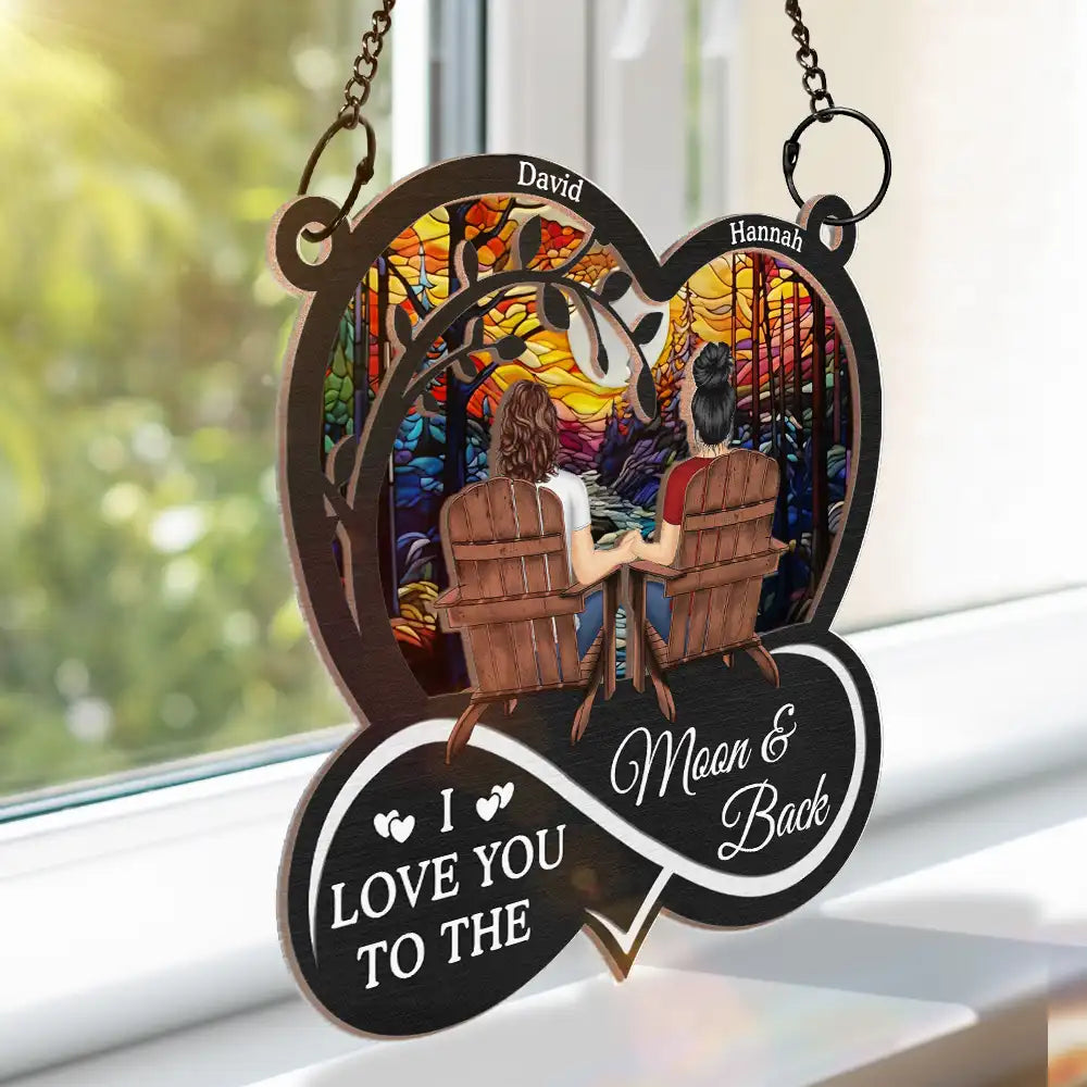 Personalized Couple's Suncatcher: "Till Our Last Breath" Romantic Keepsake