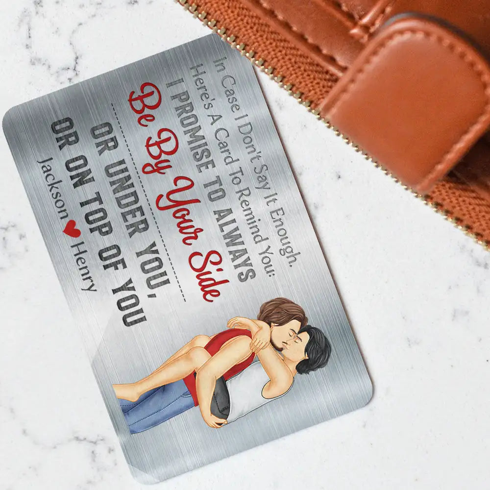 Personalized Humorous 'Love You For Who You Are' Wallet Card for Couples