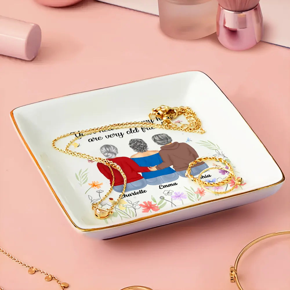 Gift For Bestie, Gift For Sisters, Gifts For Colleagues - Your Heart And My Heart Are Very Old Friends Friendship - Personalized Ring Dish