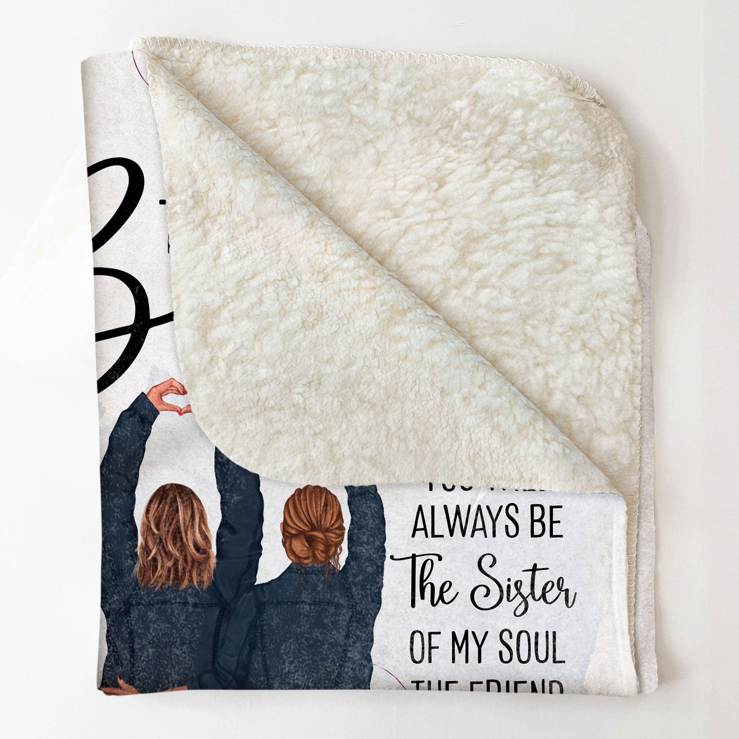 Personalized 'To My Bestie' Blanket - 'The Sister I Chose' Custom Gift