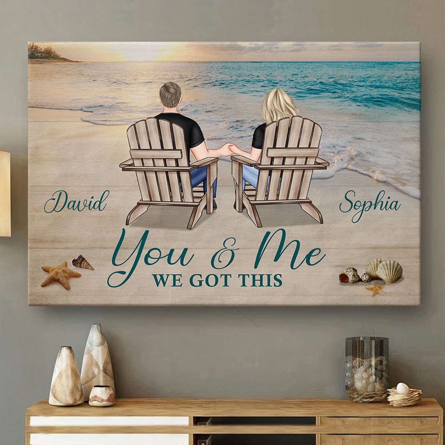 Heartfelt Personalized "You & Me We Got This" Canvas for Couples - Anniversary Gift
