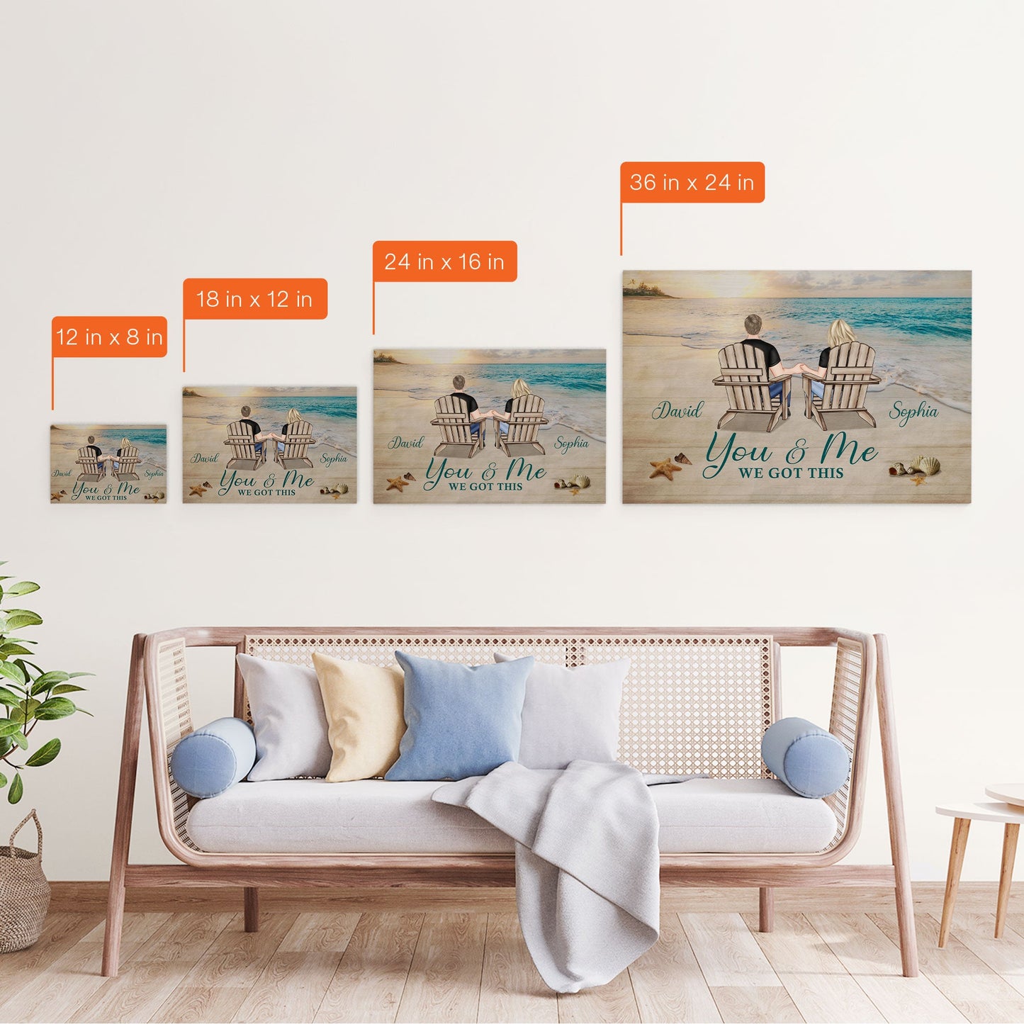 Heartfelt Personalized "You & Me We Got This" Canvas for Couples - Anniversary Gift