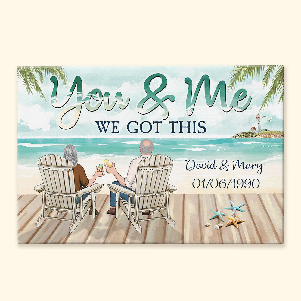 Personalized 'You & Me We Got This' Canvas for Couples - Sentimental Keepsake Gift