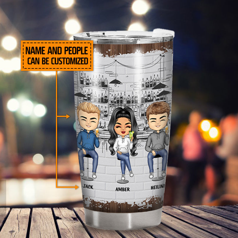 Personalized Best Friends Tumbler - 'Drunk And Disorderly' Funny Gift