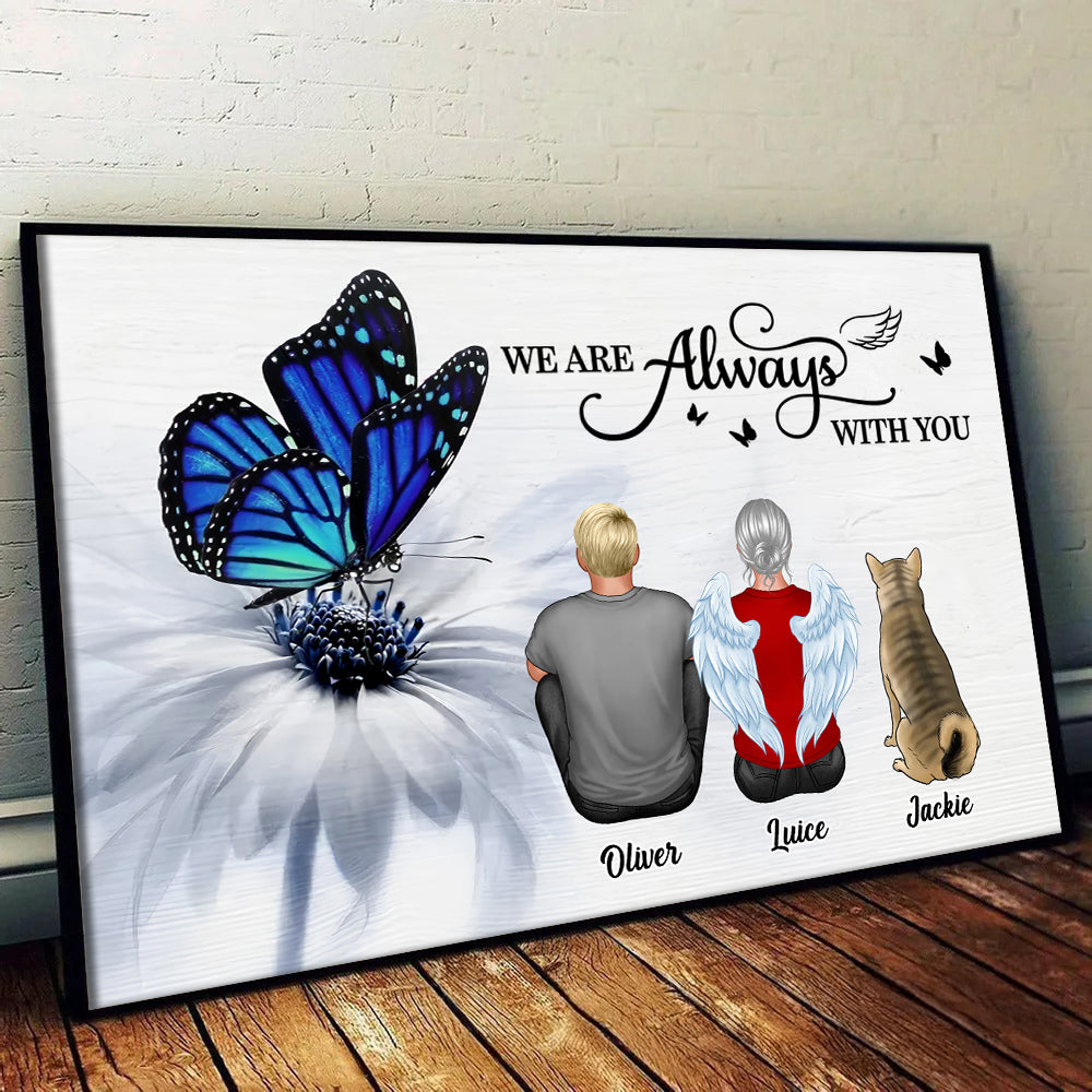 Personalized "I Am Always With You" Memorial For Loved One Canvas for Loved Ones - Custom Art