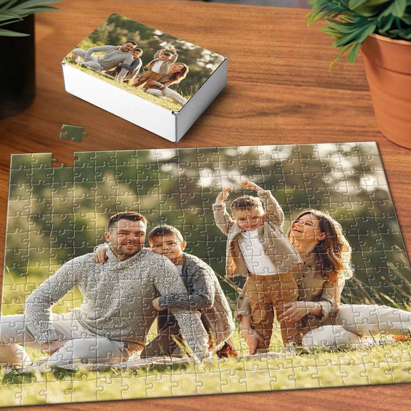 Personalized Custom Family Photo Jigsaw Puzzle - A Unique Memory Gift