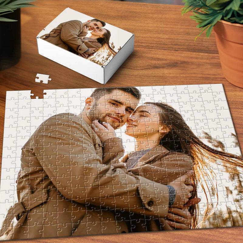 Personalized Custom Family Photo Jigsaw Puzzle - A Unique Memory Gift