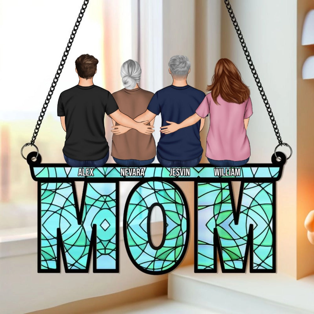 Personalized Family Suncatcher Ornament - Custom Keepsake for Home