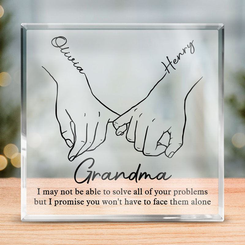 Personalized 'You Won't Face Them Alone' Bestie Acrylic Plaque Gift