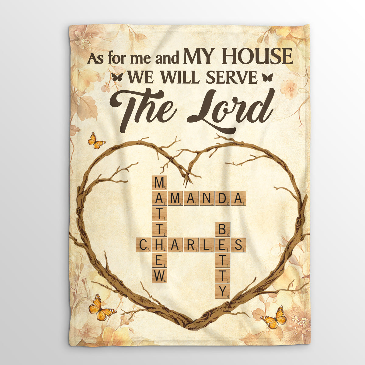 Our Family, Woven in Love - Personalized Heart Tree Blanket