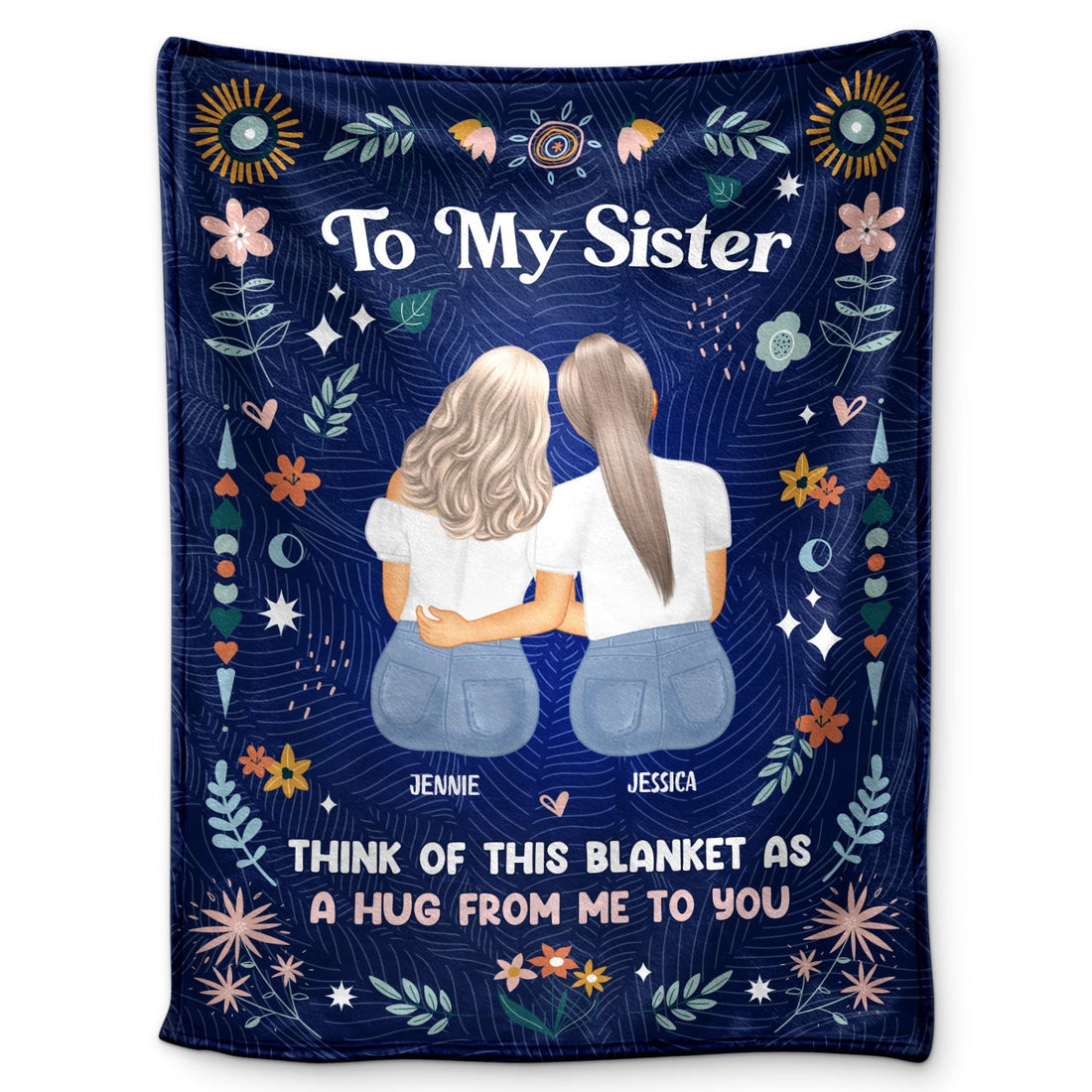 Personalized Christmas gifts for sisters blanket