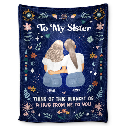 Personalized Christmas gifts for sisters blanket