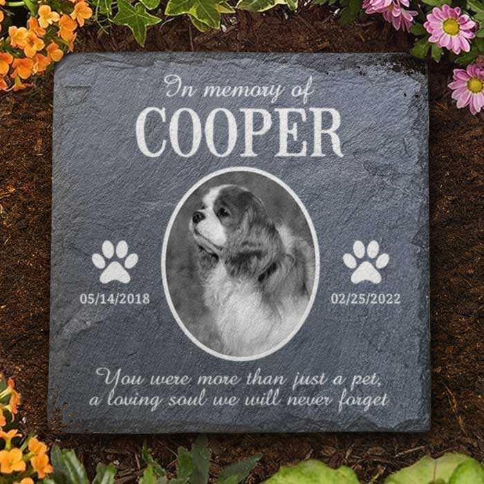 Personalized Pet Memorial Stone for Cat Lovers with personalized design details for meaningful gifting