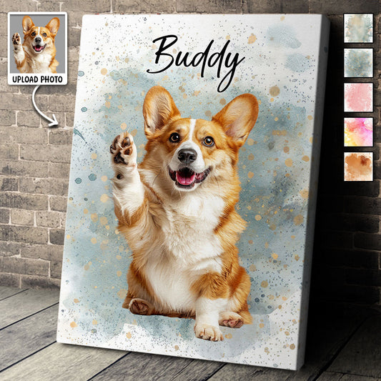 Personalized Customized Pet Photo Canvas / Poster - Custom Gift For Pet Lovers