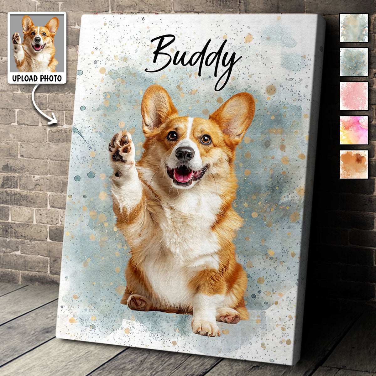 Personalized Customized Pet Photo Canvas / Poster - Custom Gift For Pet Lovers