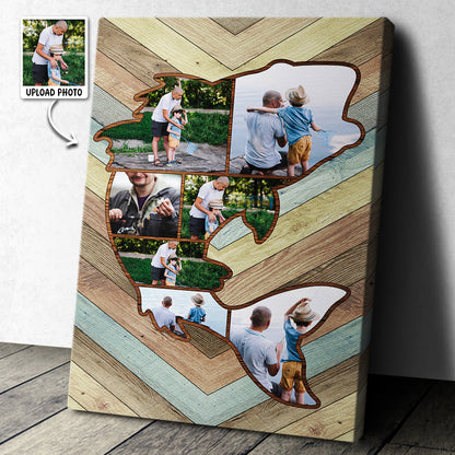 Personalized Custom Fishing Memories Canvas / Poster - Gift For Fishing