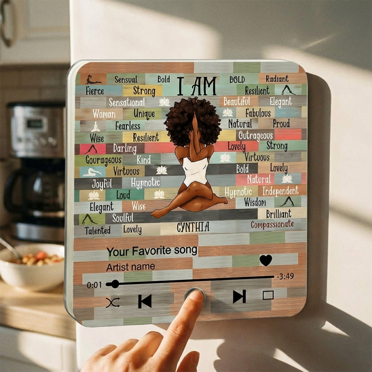 I AM - Personalized Acrylic Music Magnet