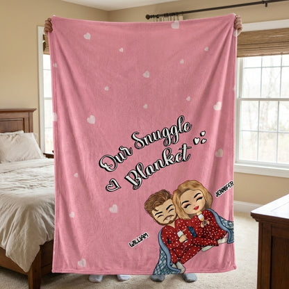 Personalized 'Our Snuggle Blanket' for Couples - Custom Anniversary Gift
