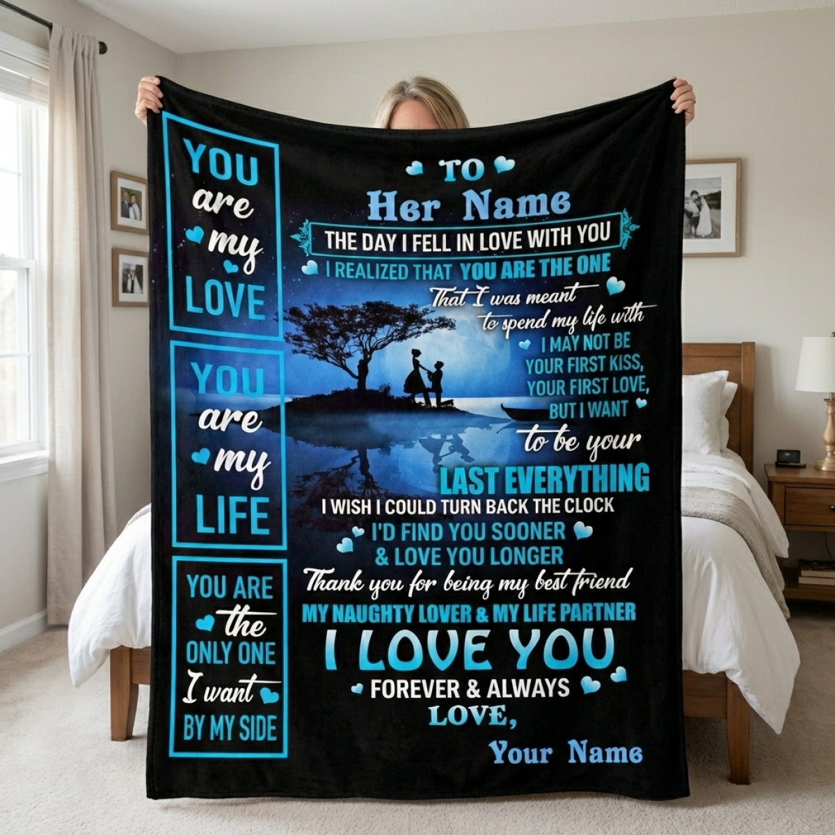 Wrapped in My Love - Personalized Romantic Love Story Blanket