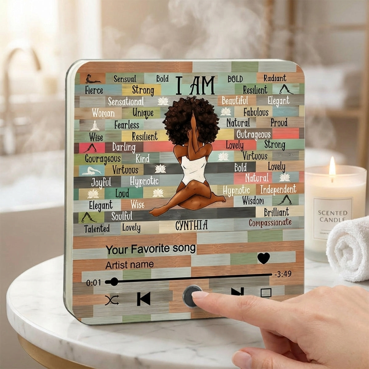 I AM - Personalized Acrylic Music Magnet