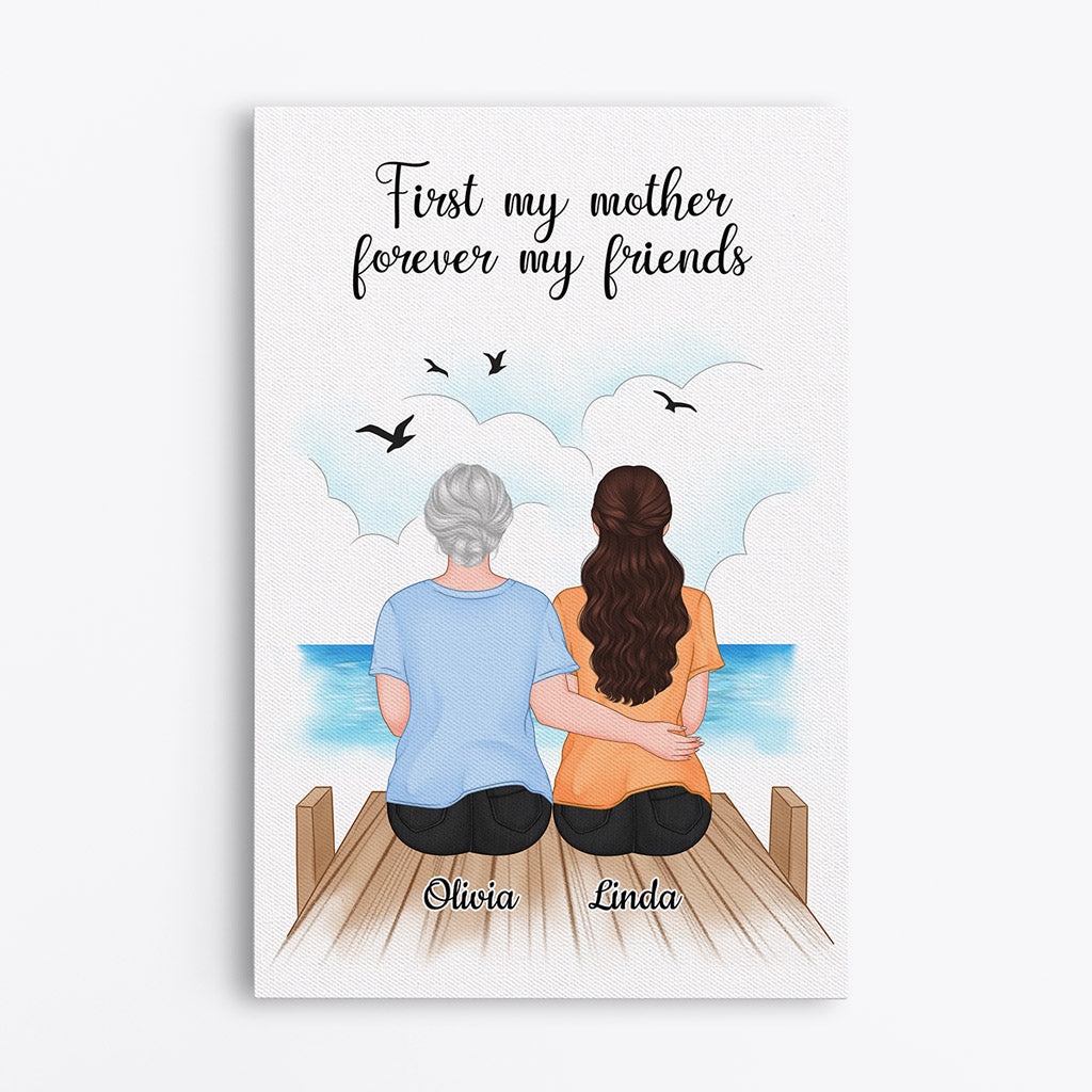 Heartfelt Personalized Mother Daughter Canvas: 'You Always Need Your Mom' Gift