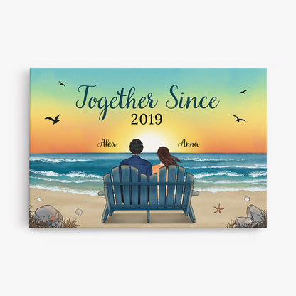Personalized “Together Since” Canvas / Poster - Custom Gift for Couples/Lovers