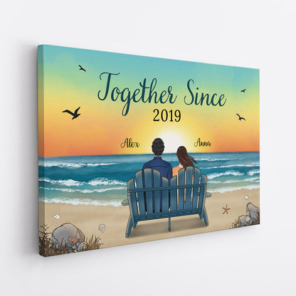 Personalized “Together Since” Canvas / Poster - Custom Gift for Couples/Lovers