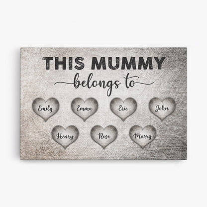 This Grandma Belongs To - Personalised Canvas / Poster