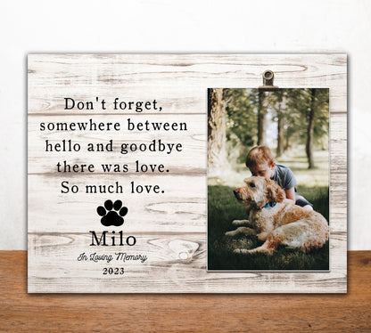 Personalized Dog Remembrance Photo Canvas / Poster - Custom Dog Memorial Gift