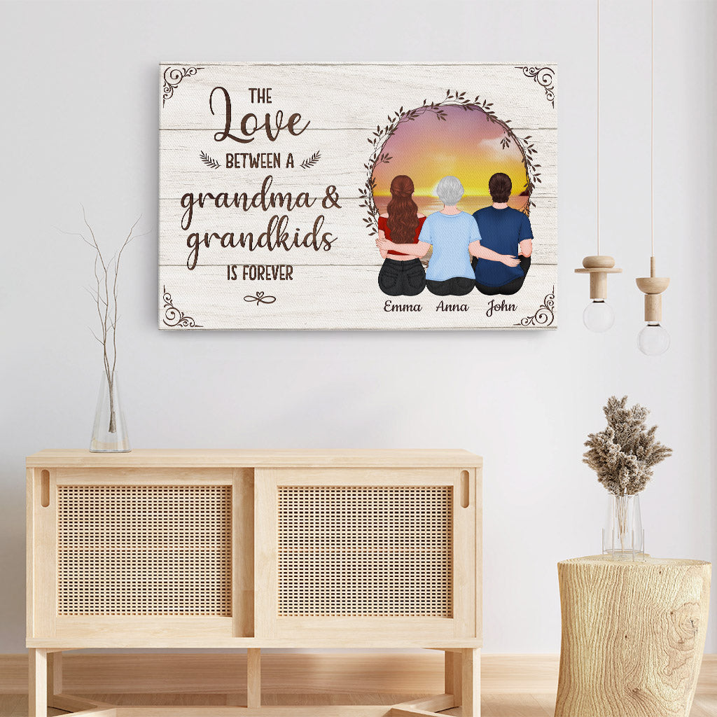 Personalized 'The Love Between a Mother & Children Is Forever' Canvas Gift