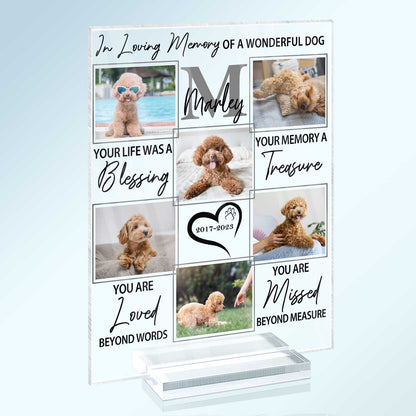 Plaque gift-ready design for Dog Lovers