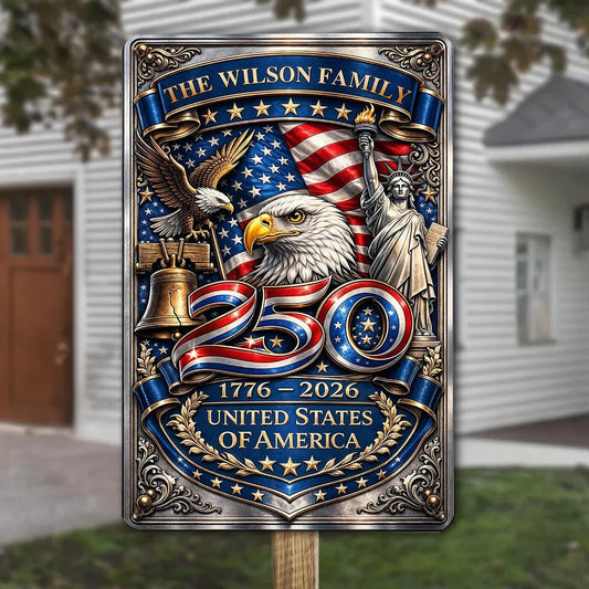 250th Anniversary Personalized Metal Sign - Custom Home Decor