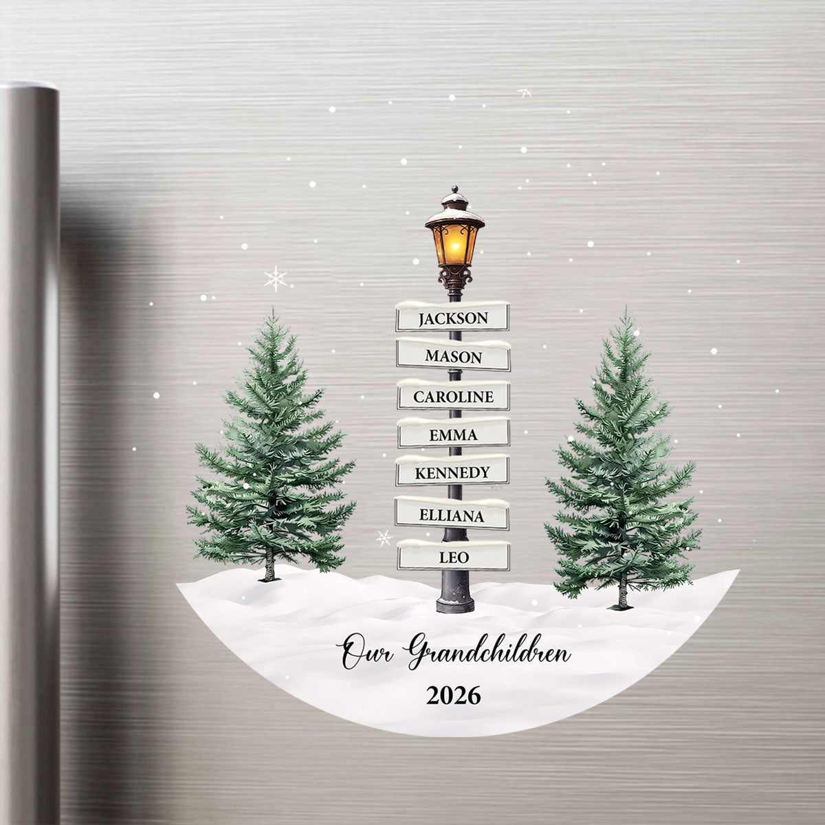 Custom Street Sign Sticker - Personalized Family Names Keepsake Gift