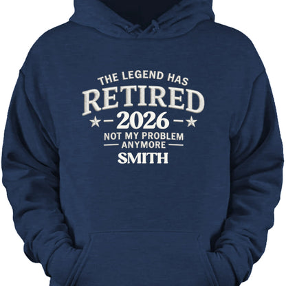The Legend Has Retired Personalized Shirt - Custom Retirement Gift for Coworker & Dad