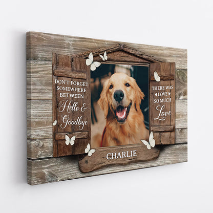 There Was Love So Much Love - Personalised Canvas / Poster | Gifts for Dog Lovers