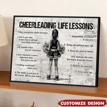 Personalized Cheerleader Poster / Canvas - Gift for Kids & Cheerleading Lovers