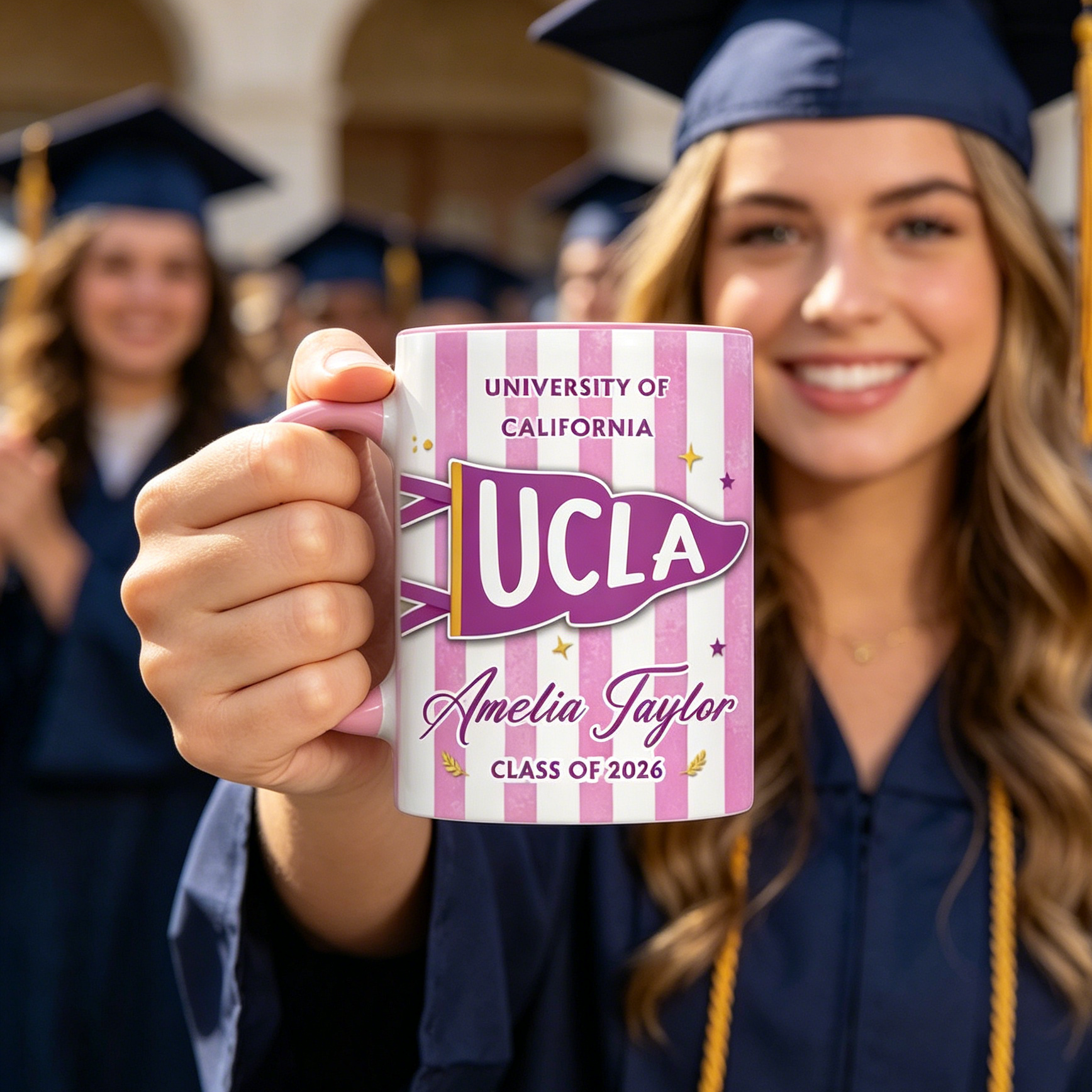 Personalized Ucla Graduation Mug personalization view for Daughter/Granddaughter