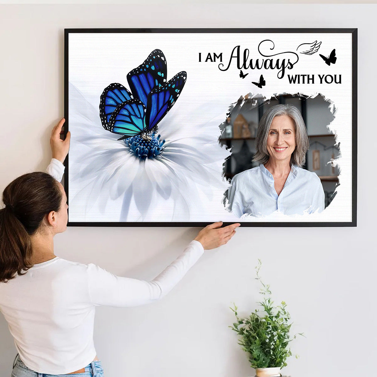 Personalized Customized Photo I Am Always With You Canvas / Poster - Custom Memorial Gift For Family Members
