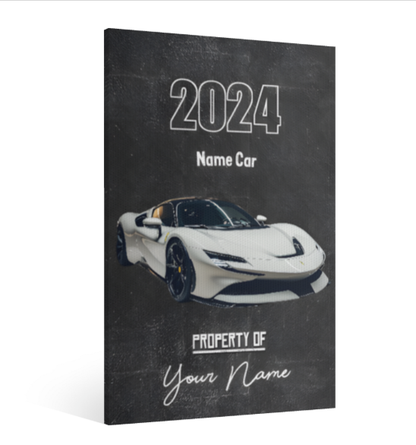 Upload Photo Of Your Car - Personalized Canvas / Poster
