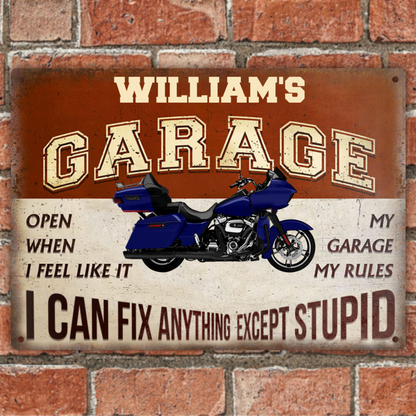 I Can Fix Anything - Personalized Custom Classic Motorcycle Metal Signs