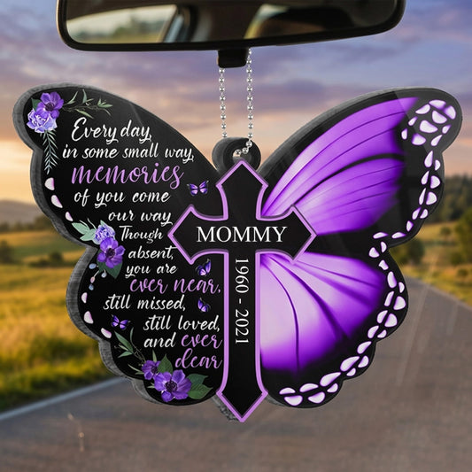 Personalized Butterfly Memorial For Loved One Ornament - Still Missed, Still Loved