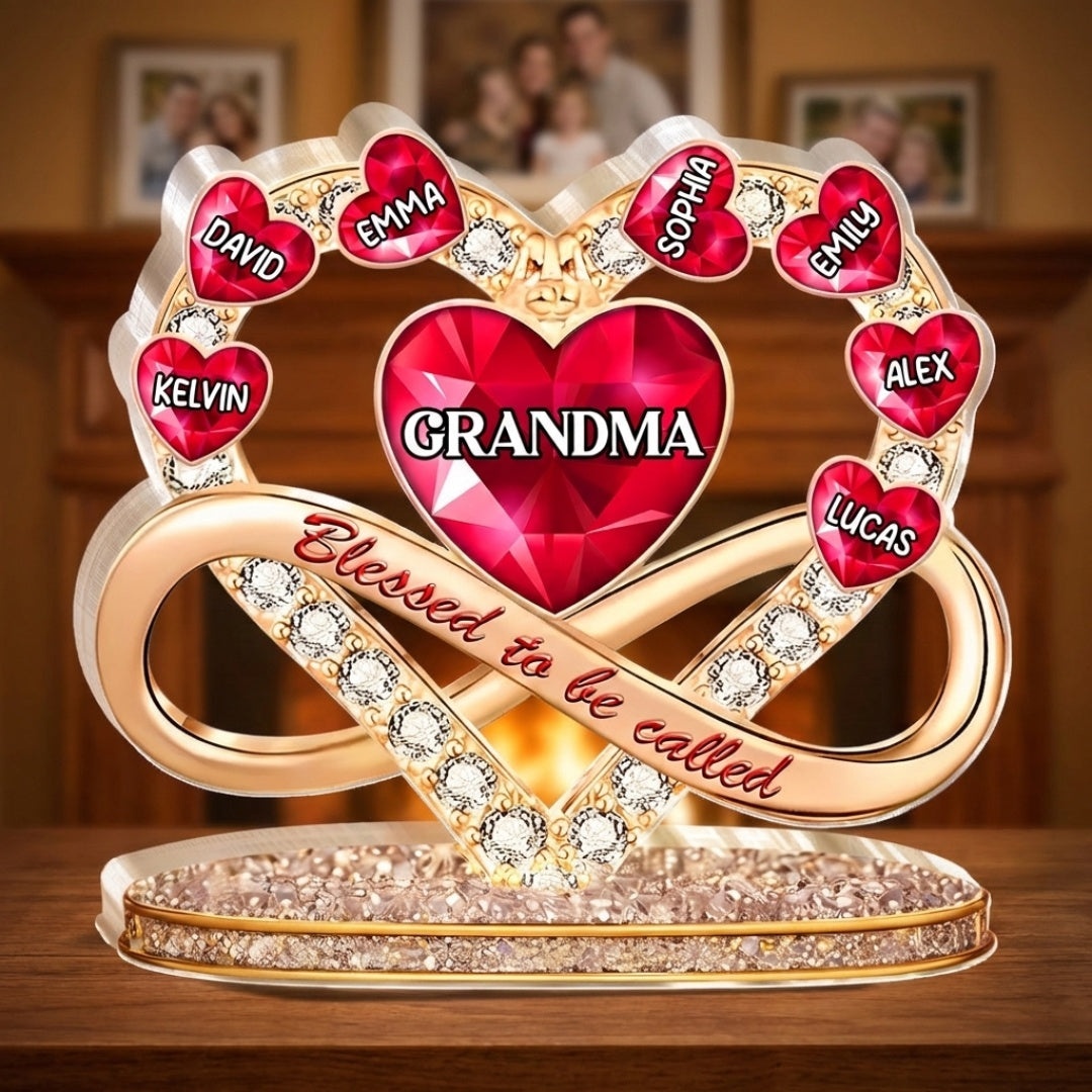 Proud To Be Called Grandma - Personalized Custom Shaped Acrylic Plaque