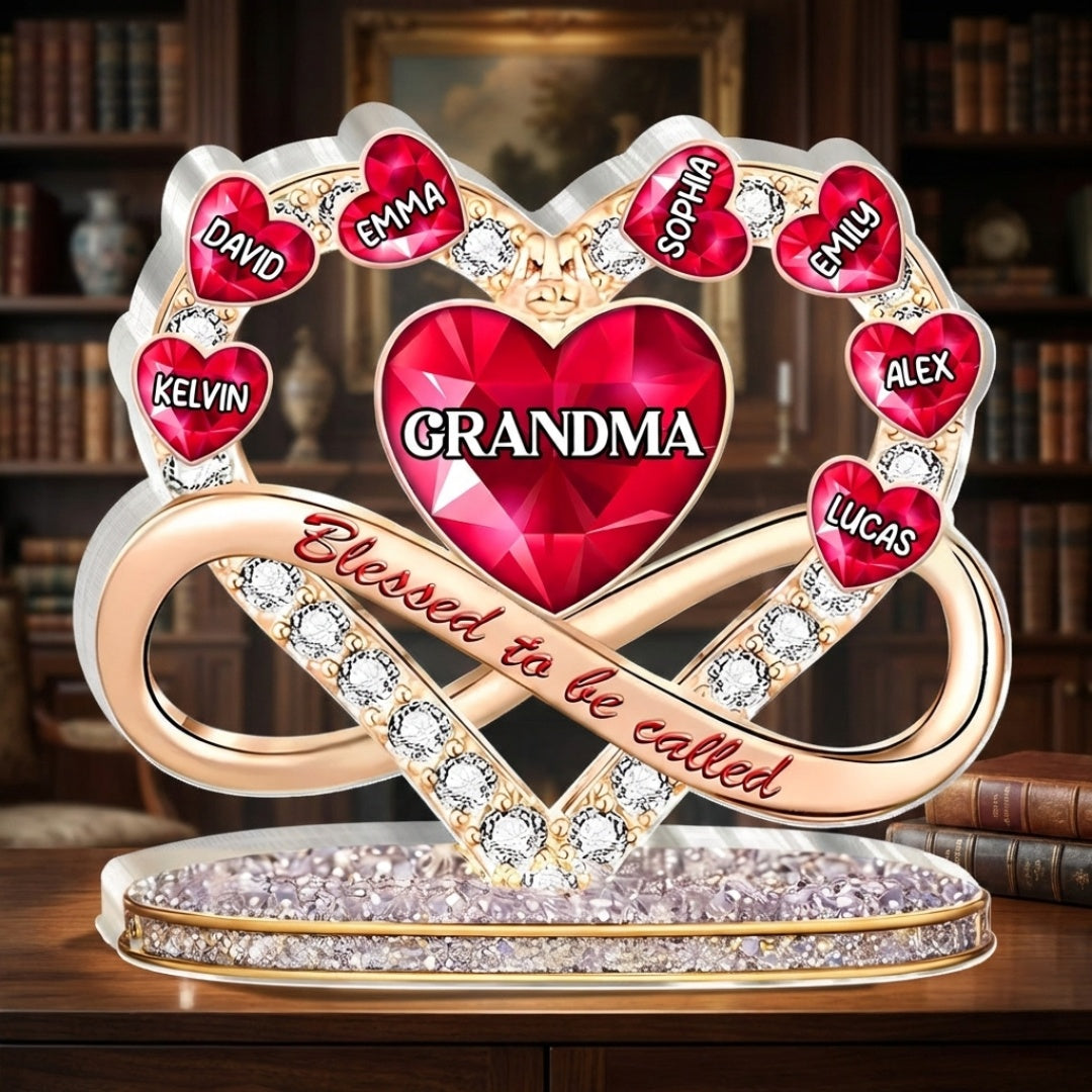 Proud To Be Called Grandma - Personalized Custom Shaped Acrylic Plaque