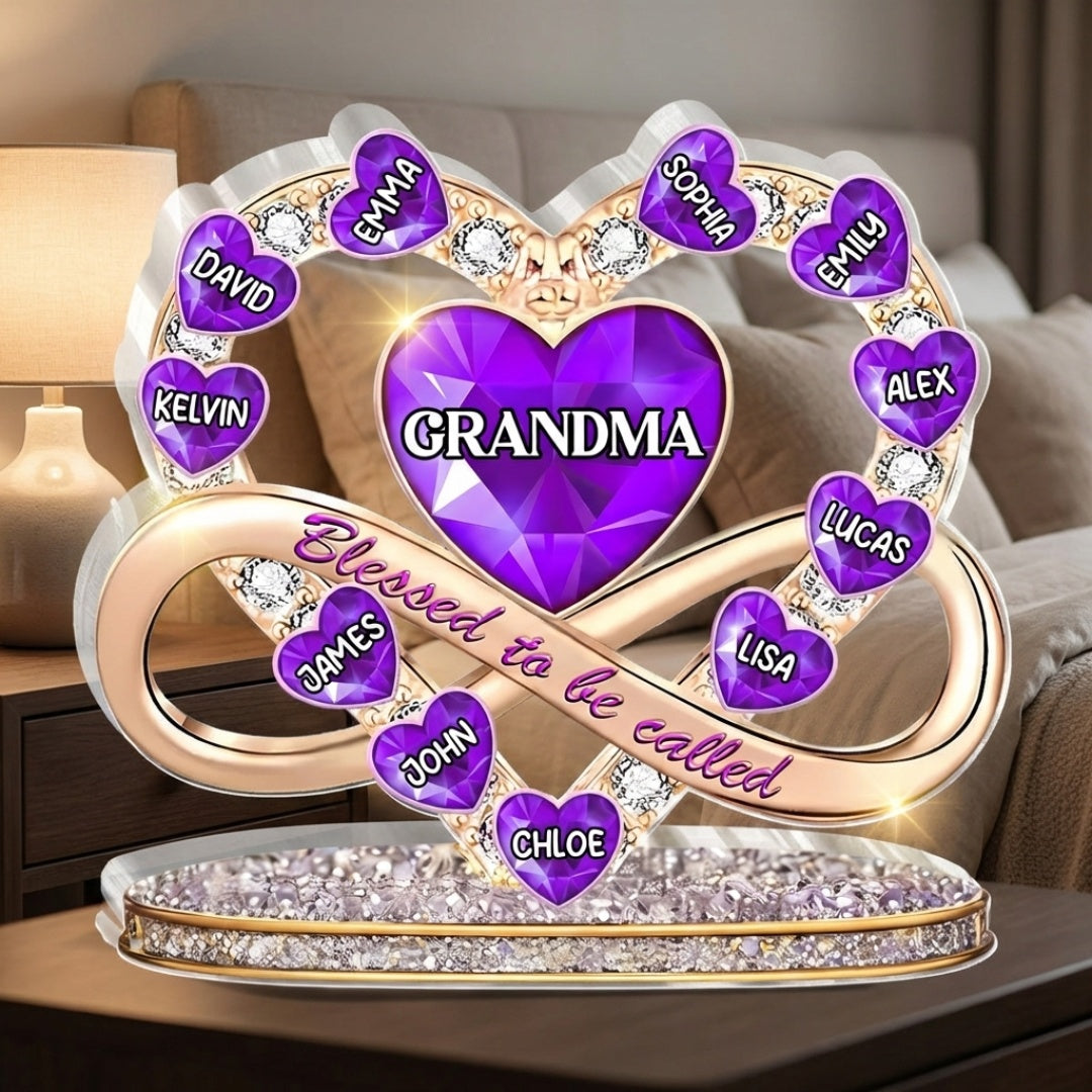 Proud To Be Called Grandma - Personalized Custom Shaped Acrylic Plaque