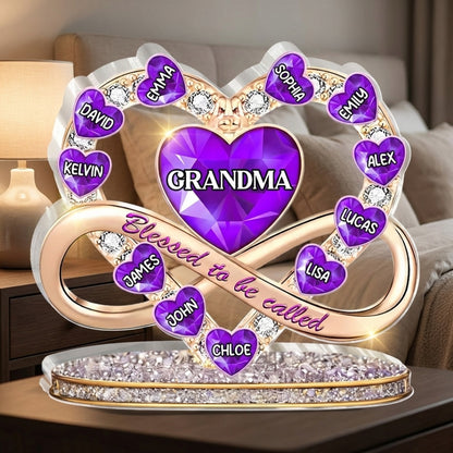 Proud To Be Called Grandma - Personalized Custom Shaped Acrylic Plaque