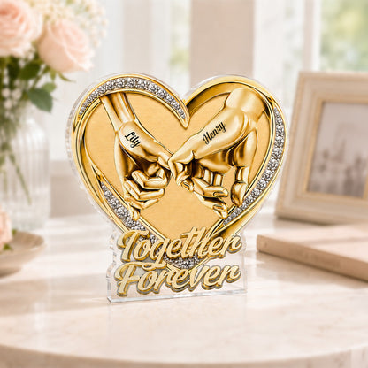 Personalized Couples Acrylic Plaque personalization view for Couples