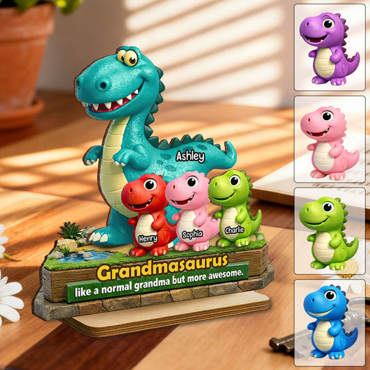 Grandmasaurus - More Awesome Than Ever - Personalized Plaque